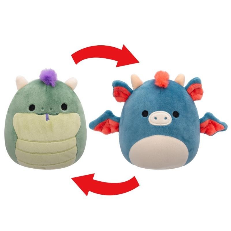 Levně Squishmallows 2v1 Bazilišek Magtus a Drak Carin 13 cm