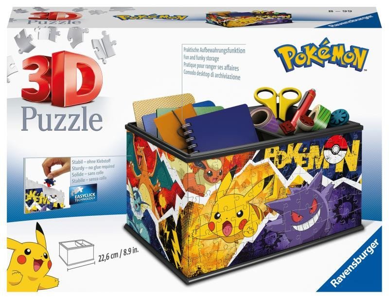 Levně Ravensburger Puzzle 3D - Úložná krabice Pokémon 216 dílků