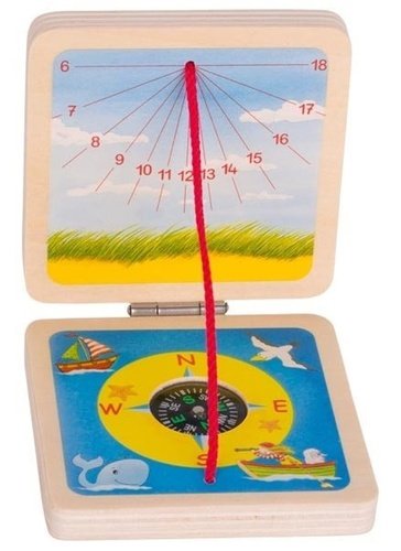 Levně Kapesní sluneční hodiny s kompasem