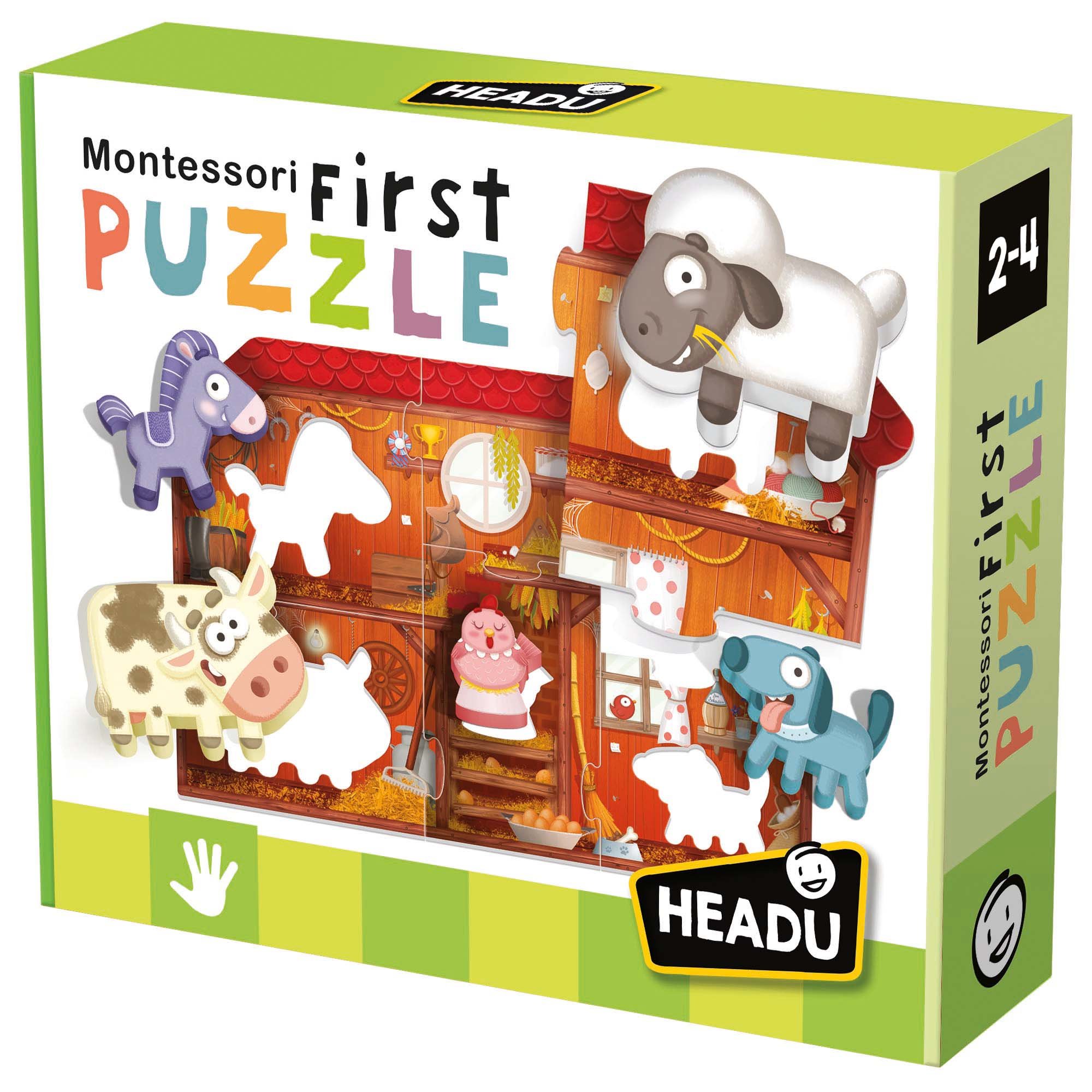 Levně Headu: Montessori Moje první puzzle - Farma
