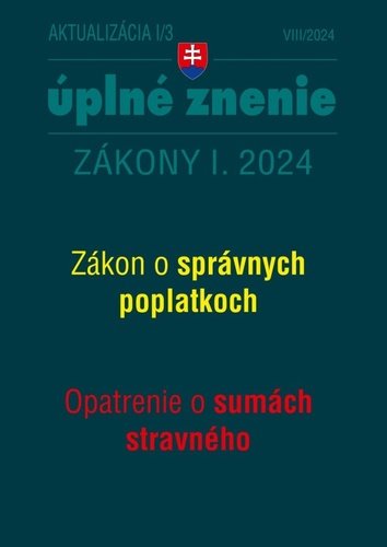 Levně Aktualizácia I/3 2024 – daňové a účtovné zákony