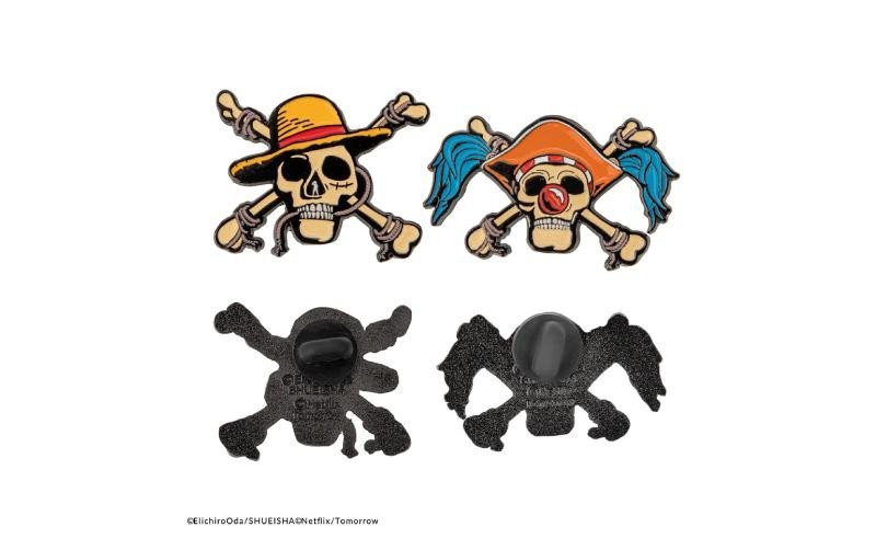 One Piece Set odznaků 2 ks - Luffy & Buggy