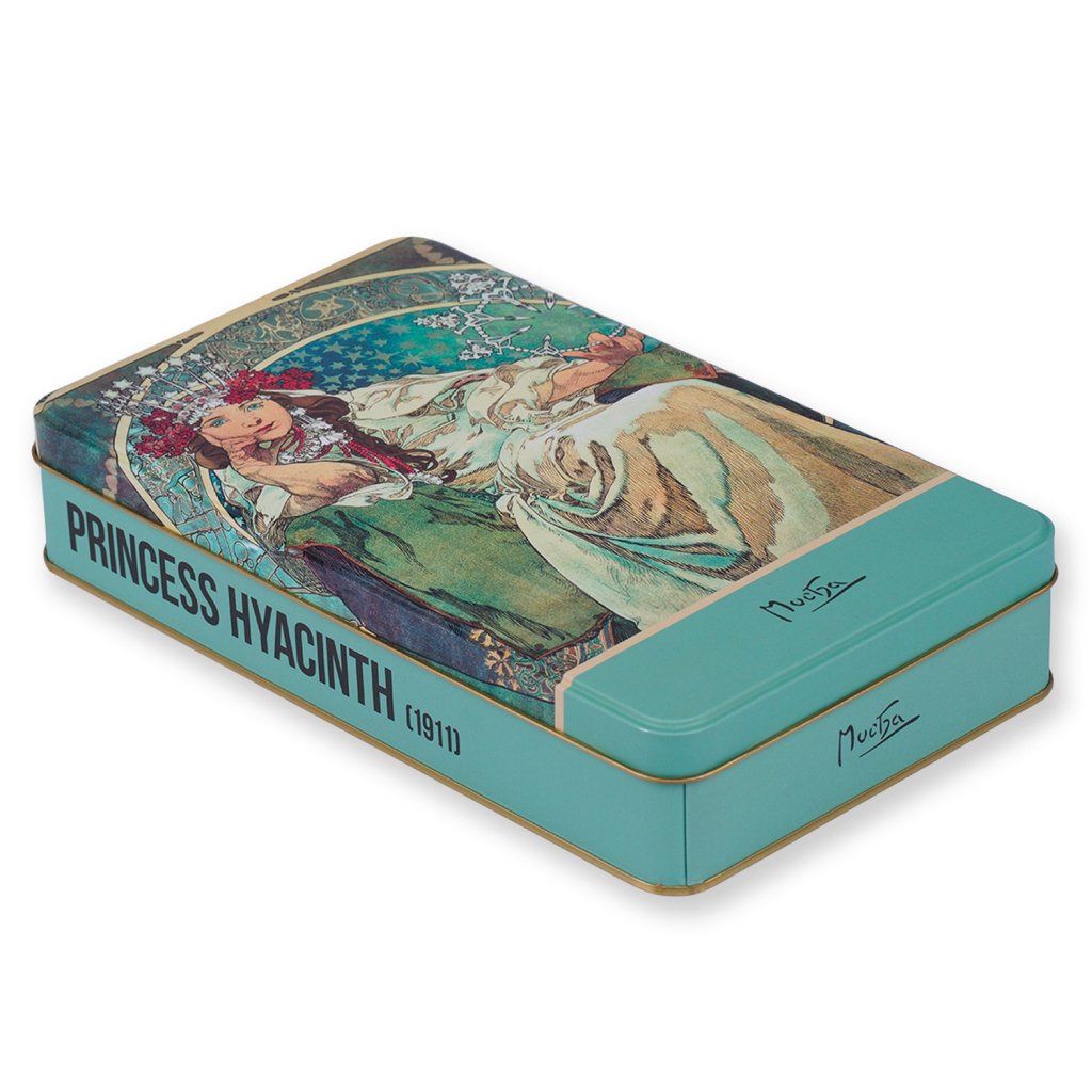 Levně Plechová dóza Alfons Mucha - Princess Hyacinth 24×14×4 cm