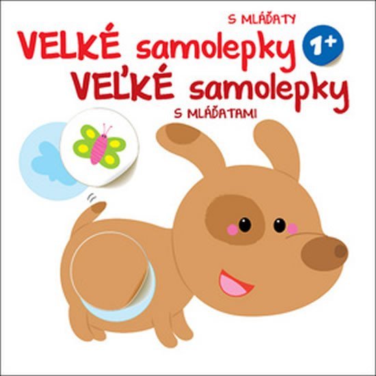 Levně Velké samolepky s mláďaty Pejsek / Veľké samolepky s mláďatami Pejsek