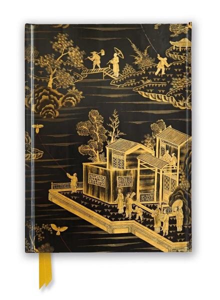 Levně Zápisník Flame Tree. Chinese Lacquer Black &amp; Gold Screen