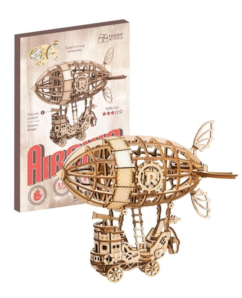 Levně NiXiM Dřevěné 3D puzzle - Vzducholoď