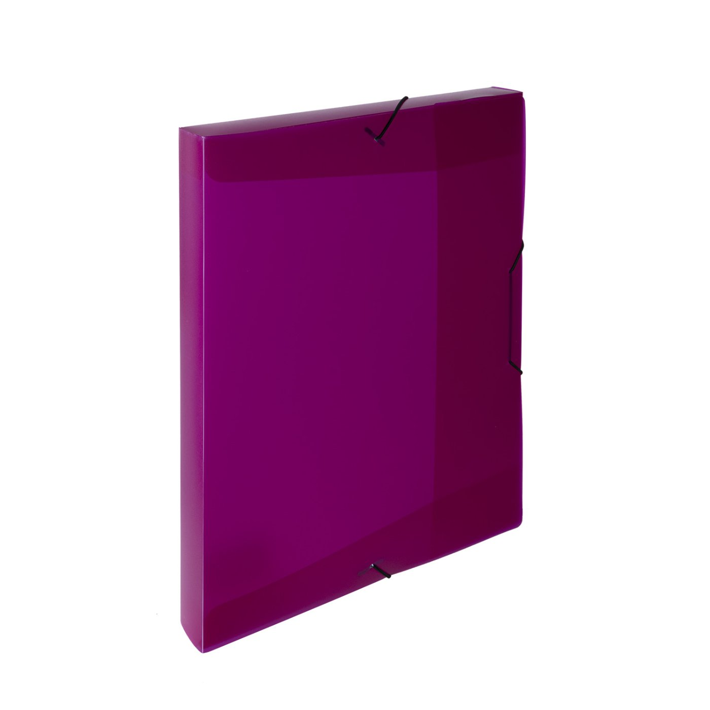 Levně Krabice PP s gumou A4 Opaline magenta