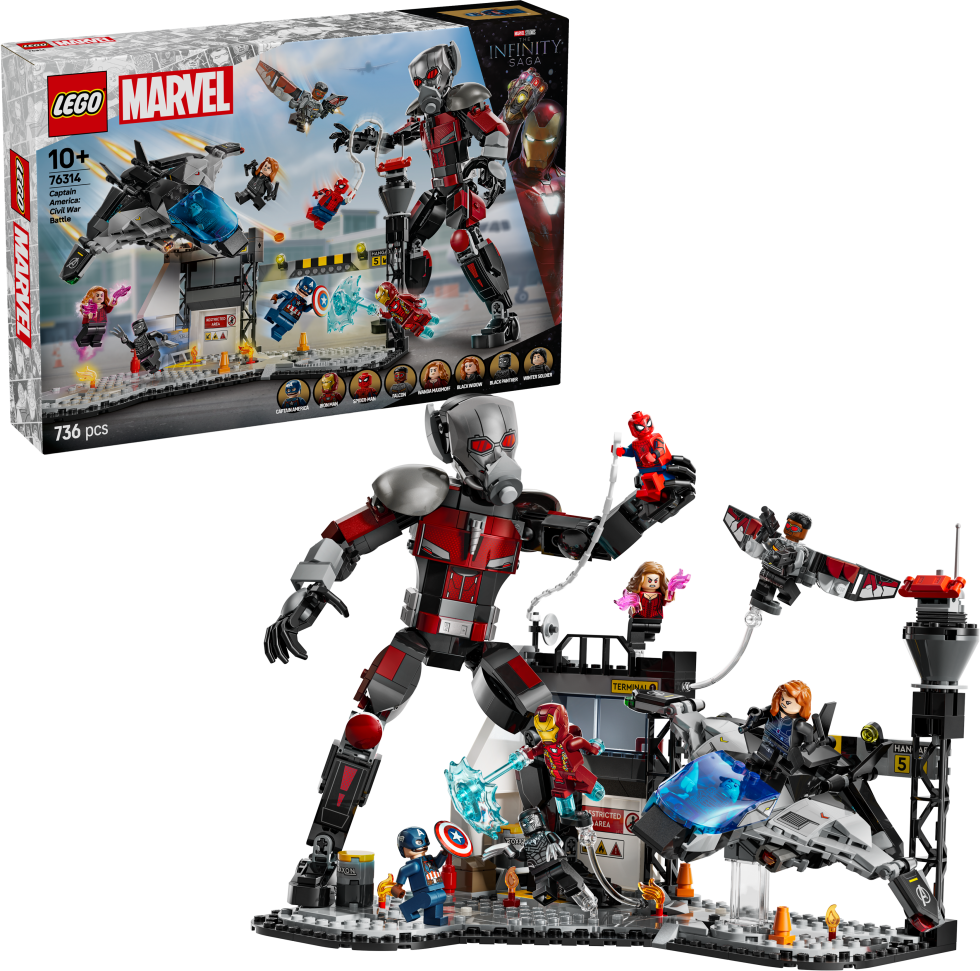 LEGO® Marvel 76314 Akční bitva – Captain America: Občanská válka - LEGO® Marvel Super Heroes