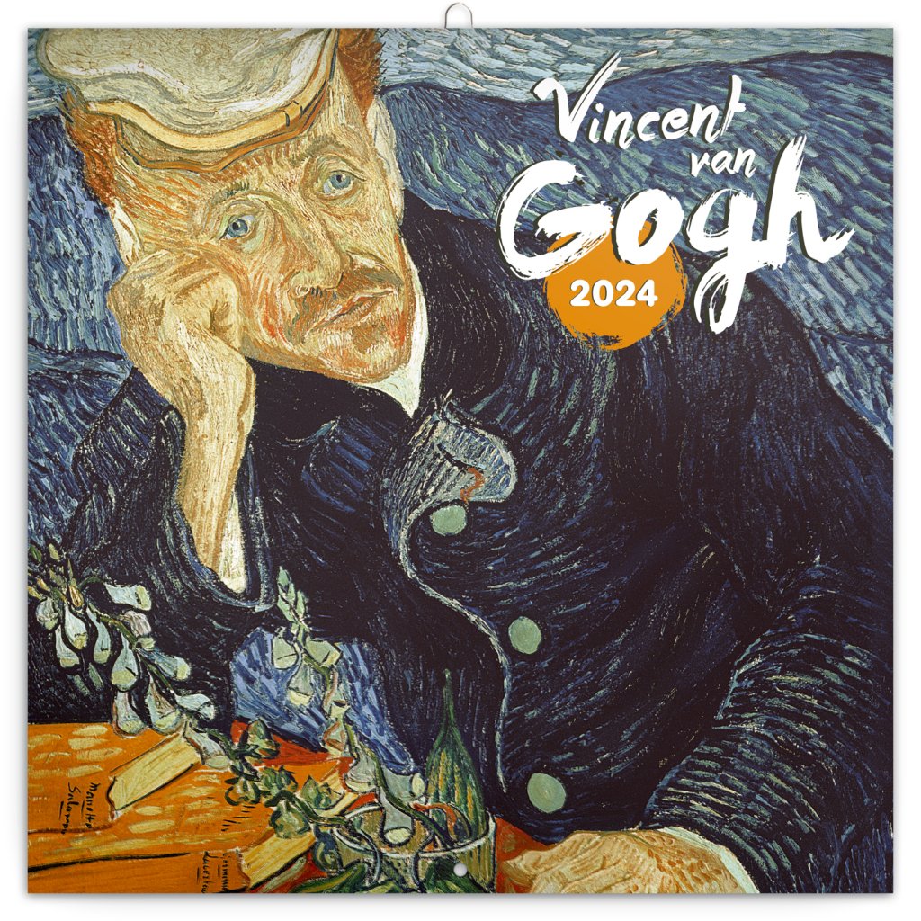 Kalendář 2024 nást: Vincent van Gogh, 30 × 30 cm - západní kalendarium