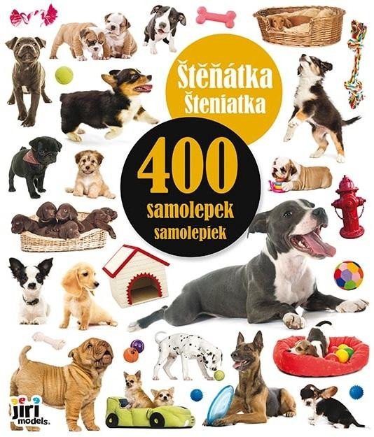 Levně 400 samolepek Štěňátka