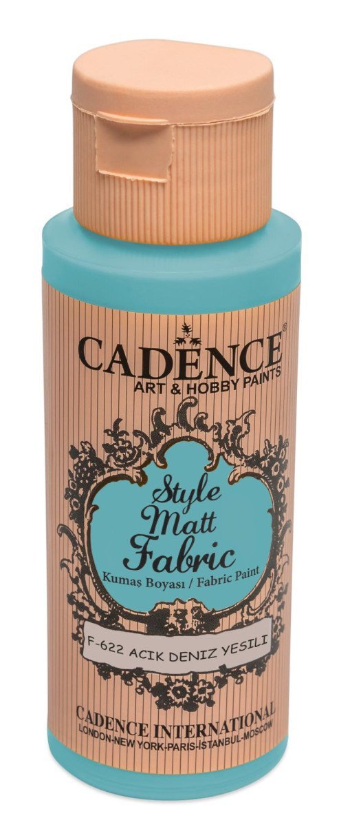 Levně Textilní barva Cadence Style Matt Fabric - světle tyrkysová / 50 ml