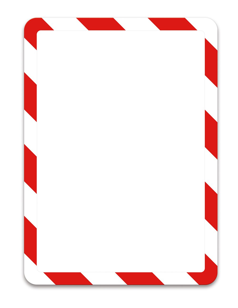 Levně djois Magneto - bezpečnostní magnetický rámeček, A4, červeno-bílý, 2 ks