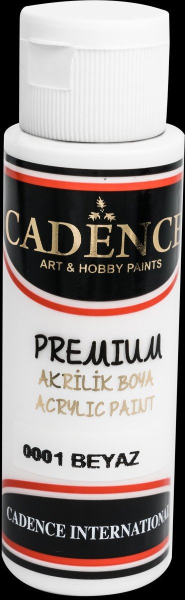 Levně Akrylová barva Cadence Premium - bílá / 70 ml