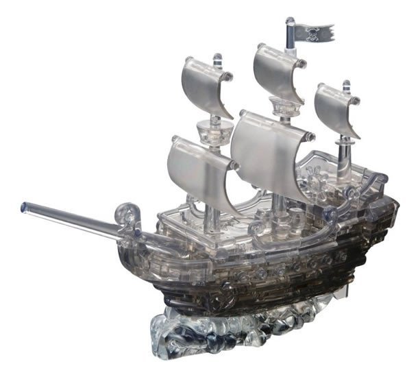 3D Crystal puzzle Pirátská loď / 101 dílků