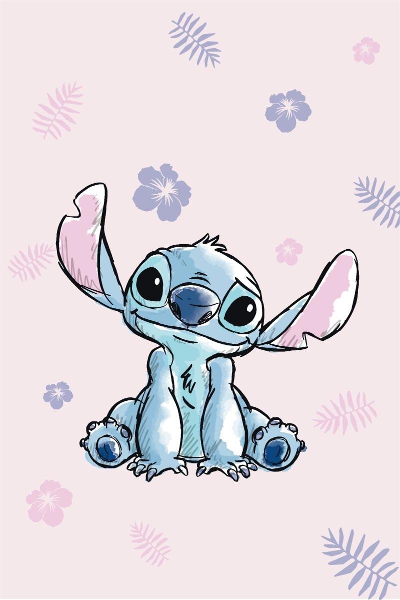 Levně Mikroflanelová deka - Lilo and Stitch &quot;Pink&quot;