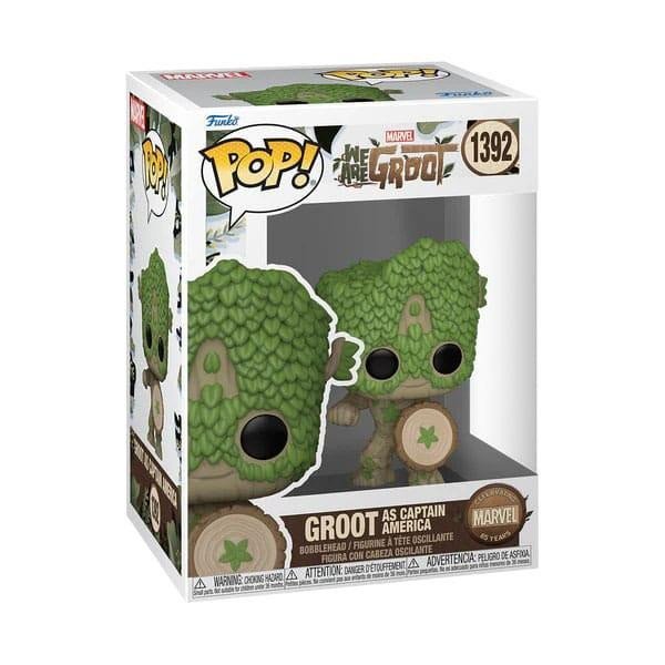 Levně Funko POP Marvel: We Are Groot - Groot as Captain America