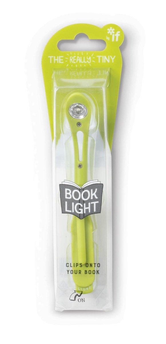 Levně Lampička do knížky s LED úzká - žlutá
