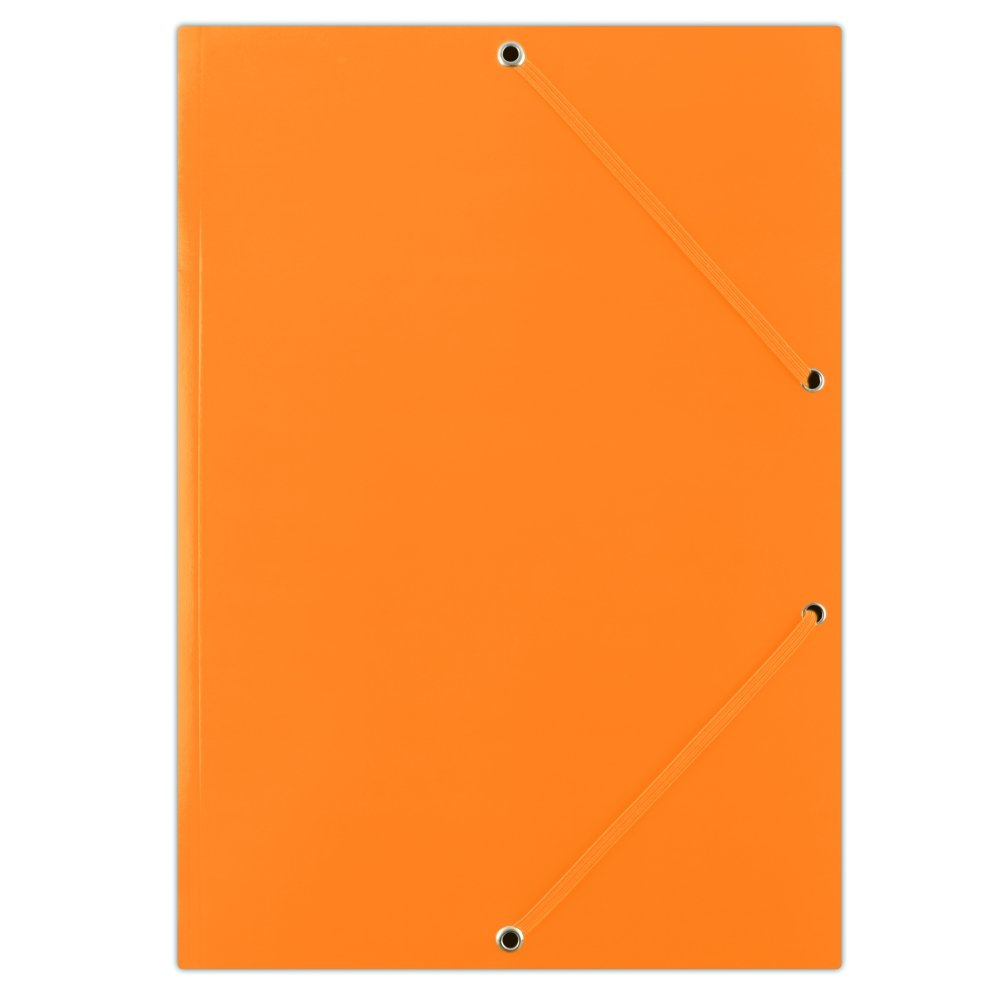 Levně DONAU spisové desky s gumičkou, A4, lepenka, oranžové
