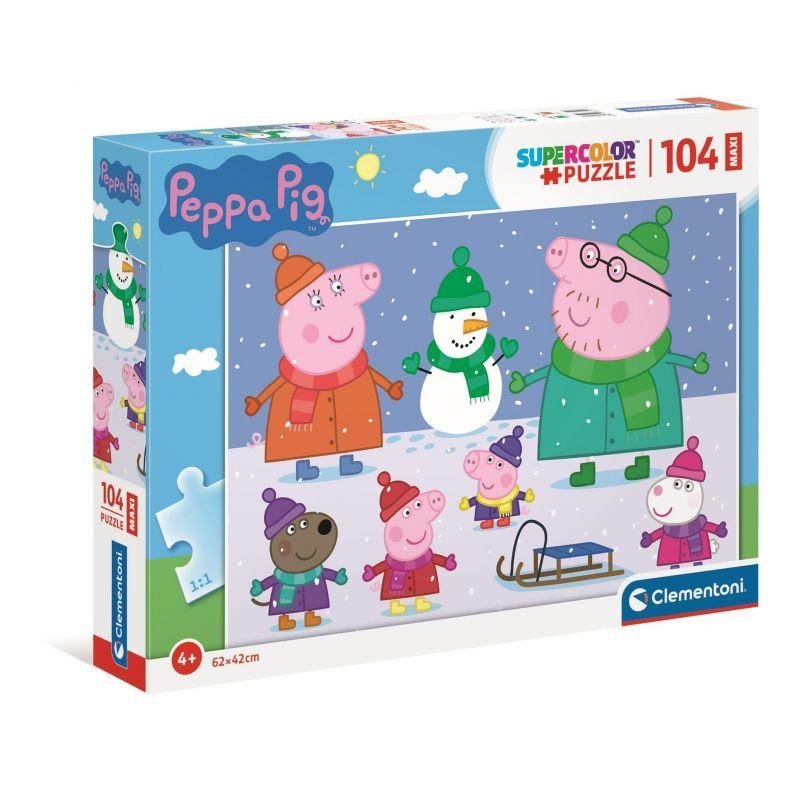Levně Clementoni Puzzle Maxi - Peppa Pig, 104 dílků