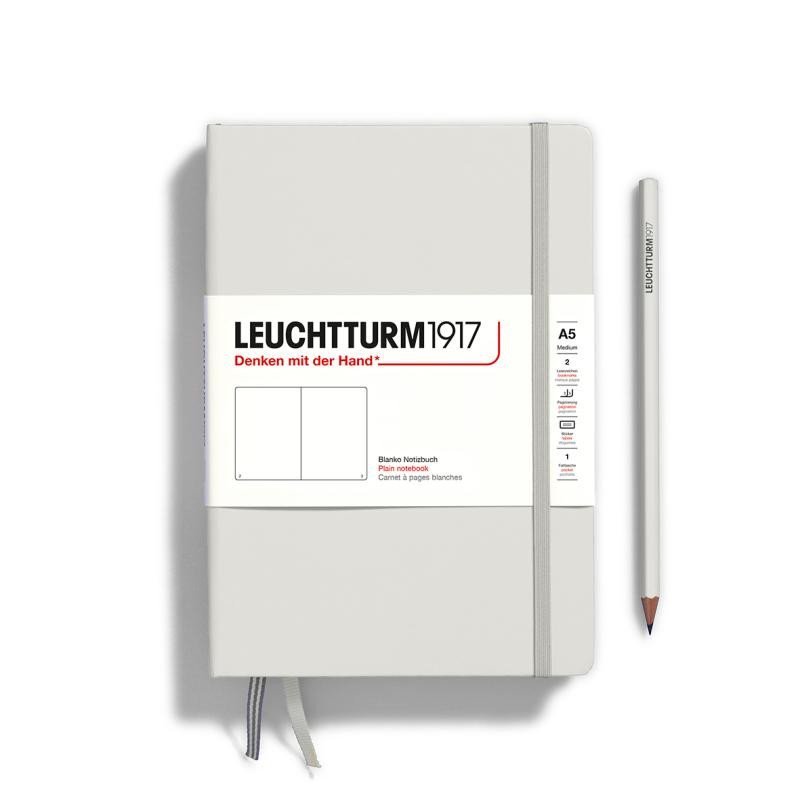 Levně Leuchtturm1917 Zápisník Light Grey Medium A5 čistý