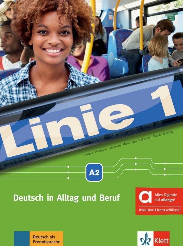 Levně Linie 1 - 2 (A2) – Hybride Ausgabe – Kurs./Übungsbuch + MP3/Video allango.net + Lizenz (24 Monate)