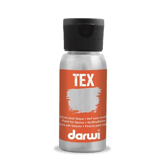 Levně DARWI TEX barva na textil - Šedá 50 ml