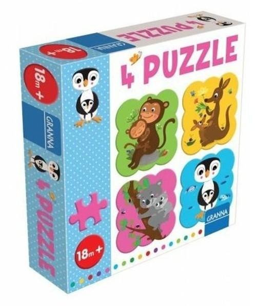 Levně 4 puzzle Tučňák