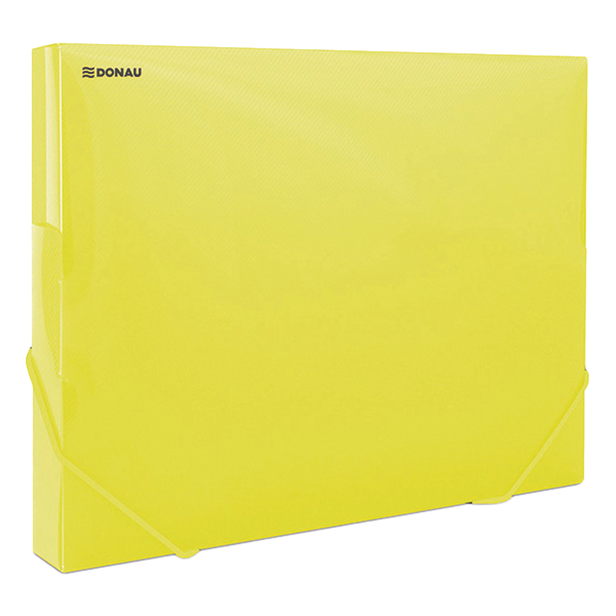 Levně DONAU box na spisy s gumičkou, A4/30 mm, PP, žlutý