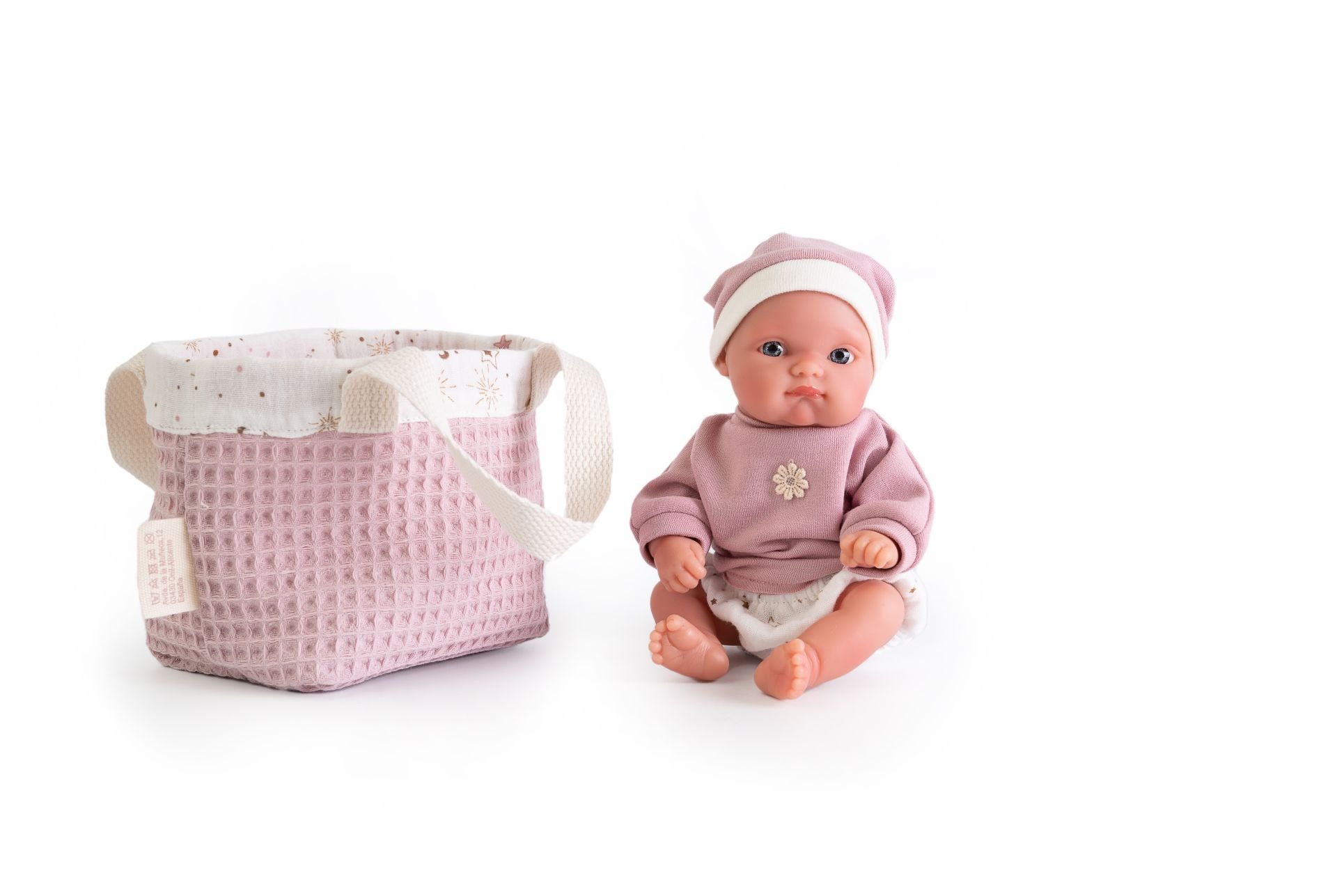 Levně Antonio Juan 85212 Mufly - realistická panenka miminko s celovinylovým tělem - 21 cm