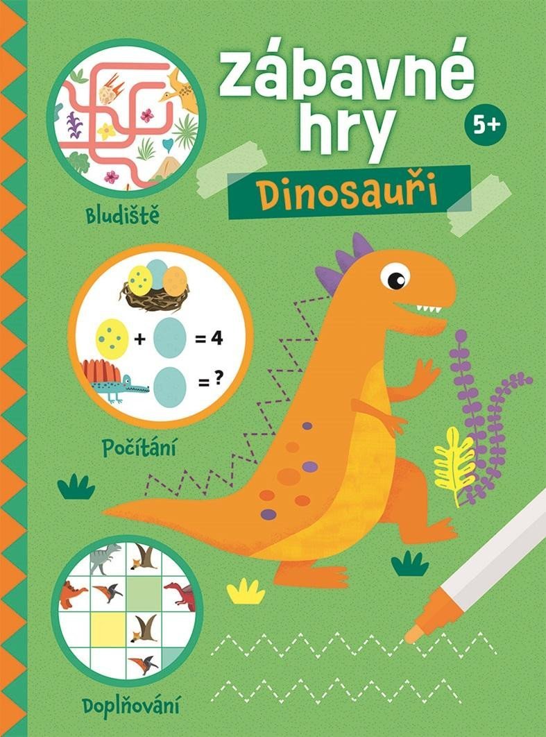 Levně Zábavné hry Dinosauři 5+