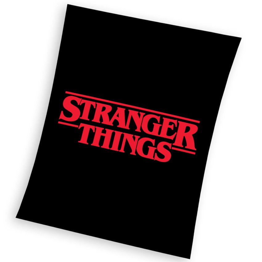 Levně Dětská deka Stranger Things Black 130x170 cm