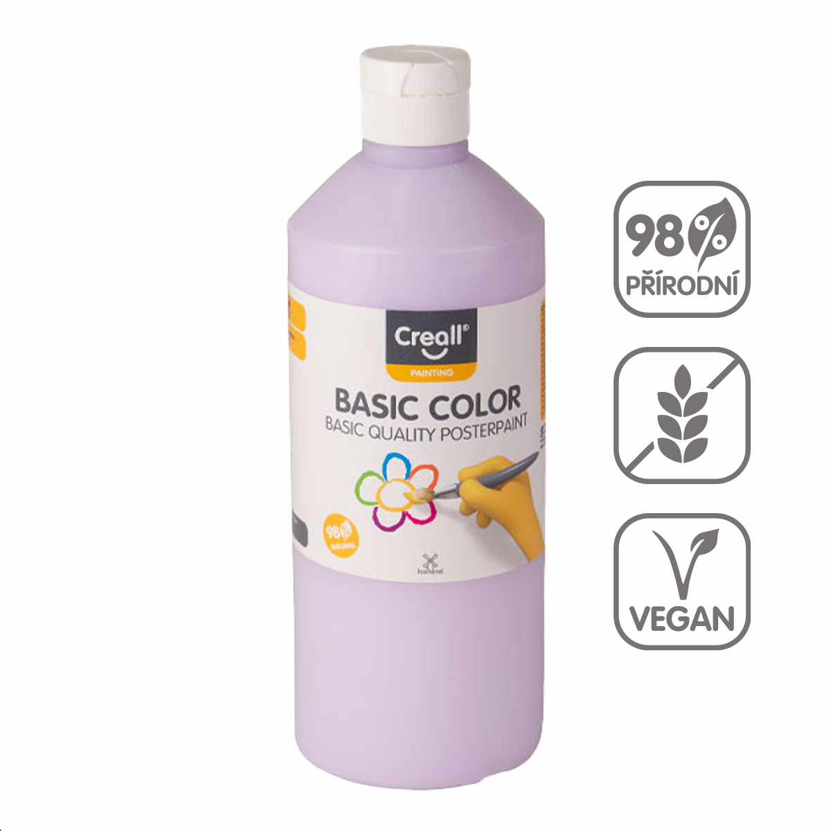 Levně Creall temperová barva, 500 ml, pastelově fialová