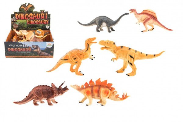 Dinosauři plast 16-18cm mix druhů 12ks v boxu