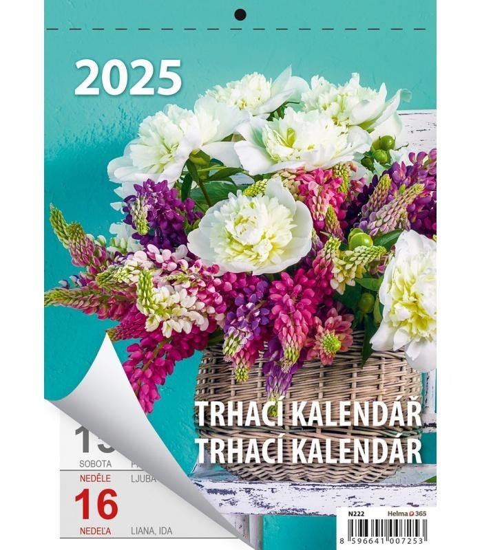 Levně Kalendář nástěnný 2025 - Týdenní trhací kalendář A5 / Týždenný trhací kalendár A5