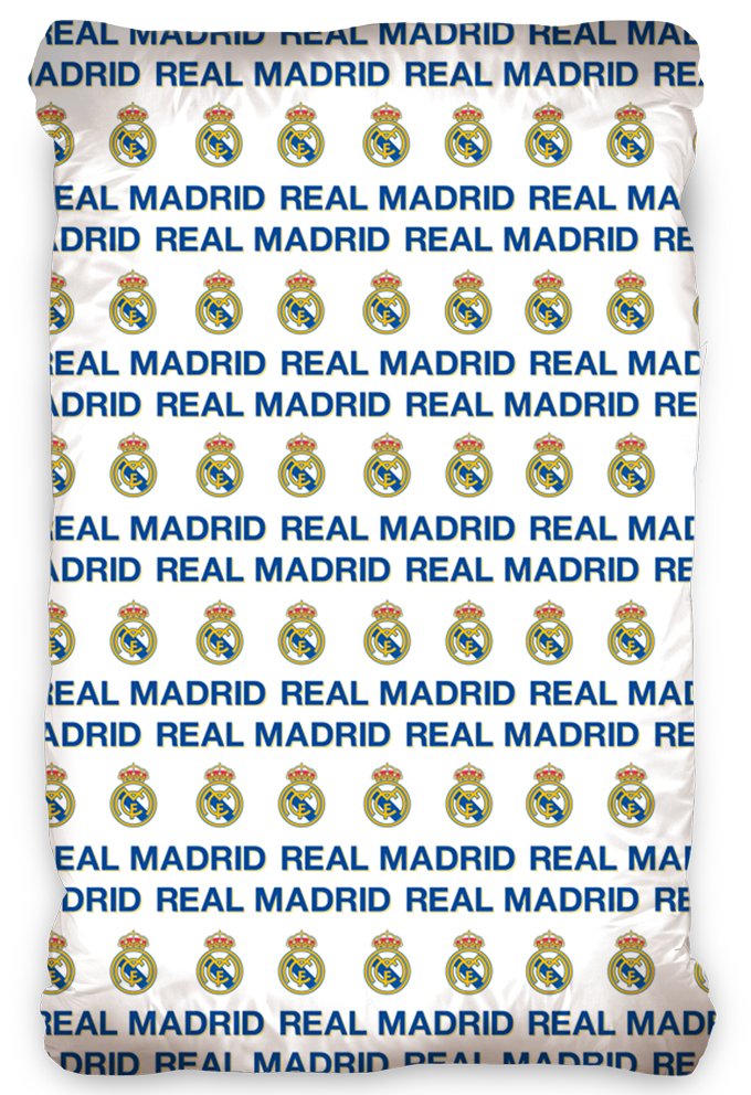 Levně Fotbalové prostěradlo Real Madrid Bílé