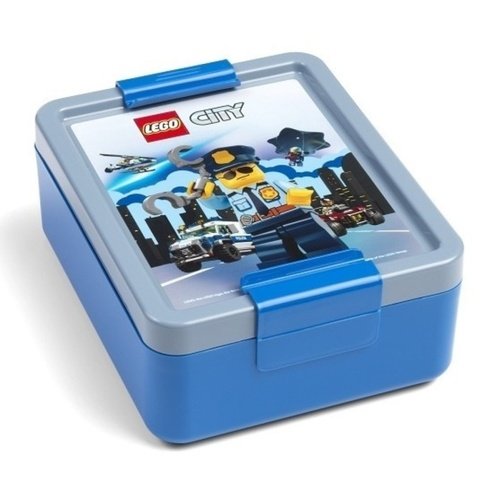 Levně Box na svačinu LEGO City - modrá