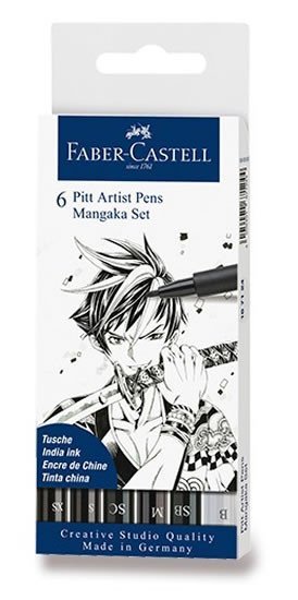 Product detail of Faber - Castell Popisovač Pitt Artist Pen Manga Mangaka 6 ks