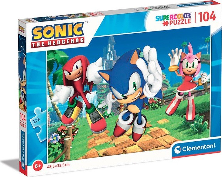 Levně Puzzle Sonic 104 dílků - Clementoni
