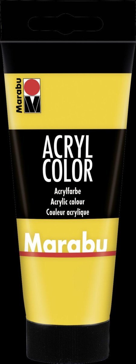 Marabu Acryl Color akrylová barva - středně žlutá 100 ml