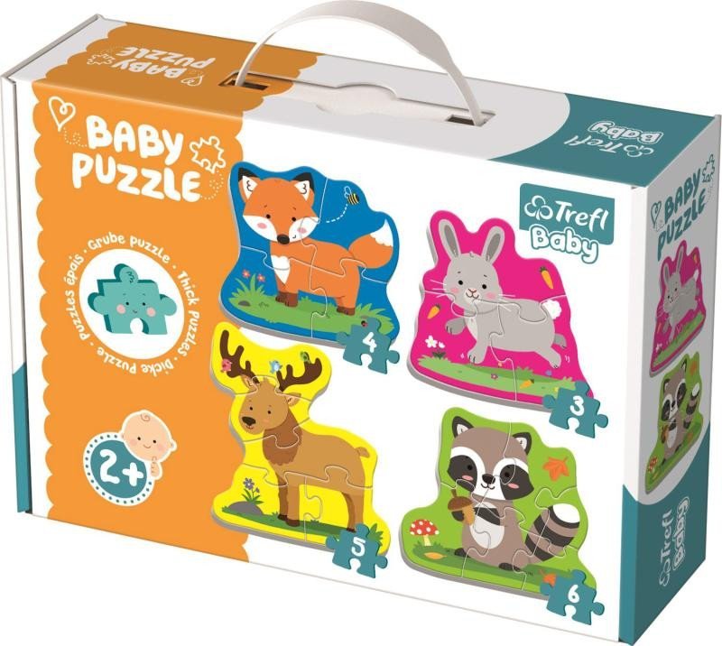 Trefl Puzzle Zvířata v lese 4v1 (3,4,5,6 dílků) Baby