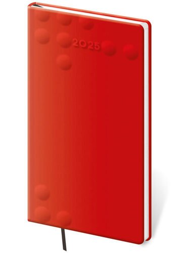 Levně Kapesní diář 2025 Vario Red design