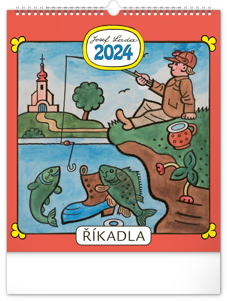Levně Kalendář 2024 nástěnný: Josef Lada - Říkadla, 30 × 34 cm