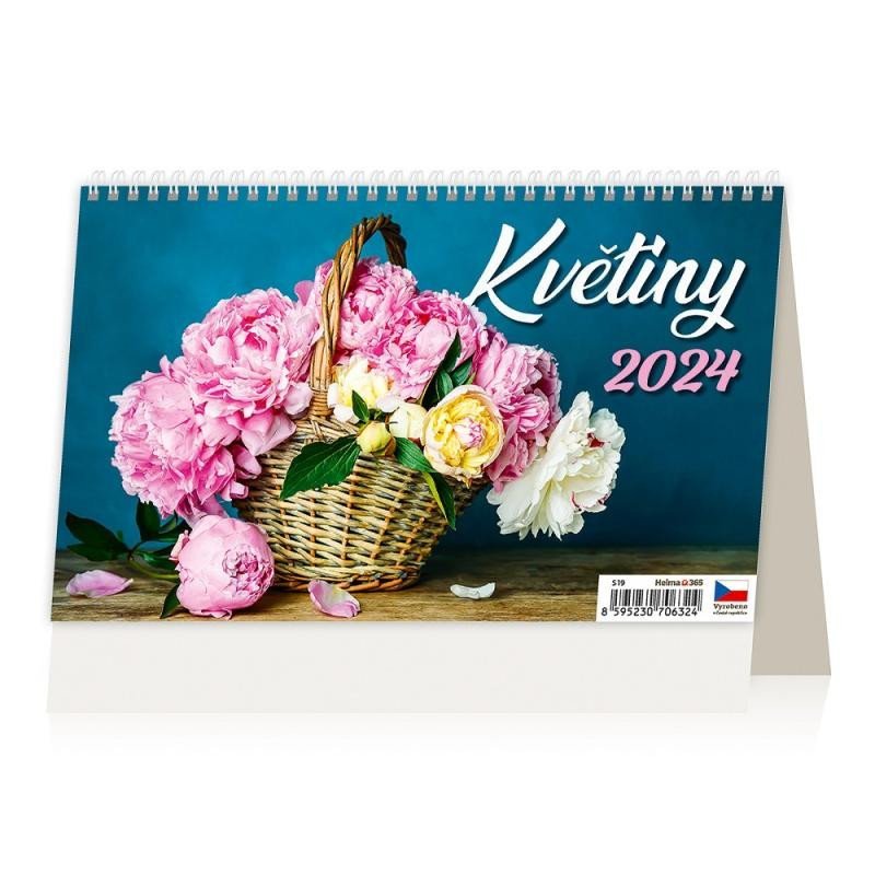 Levně Kalendář stolní 2024 - Květiny