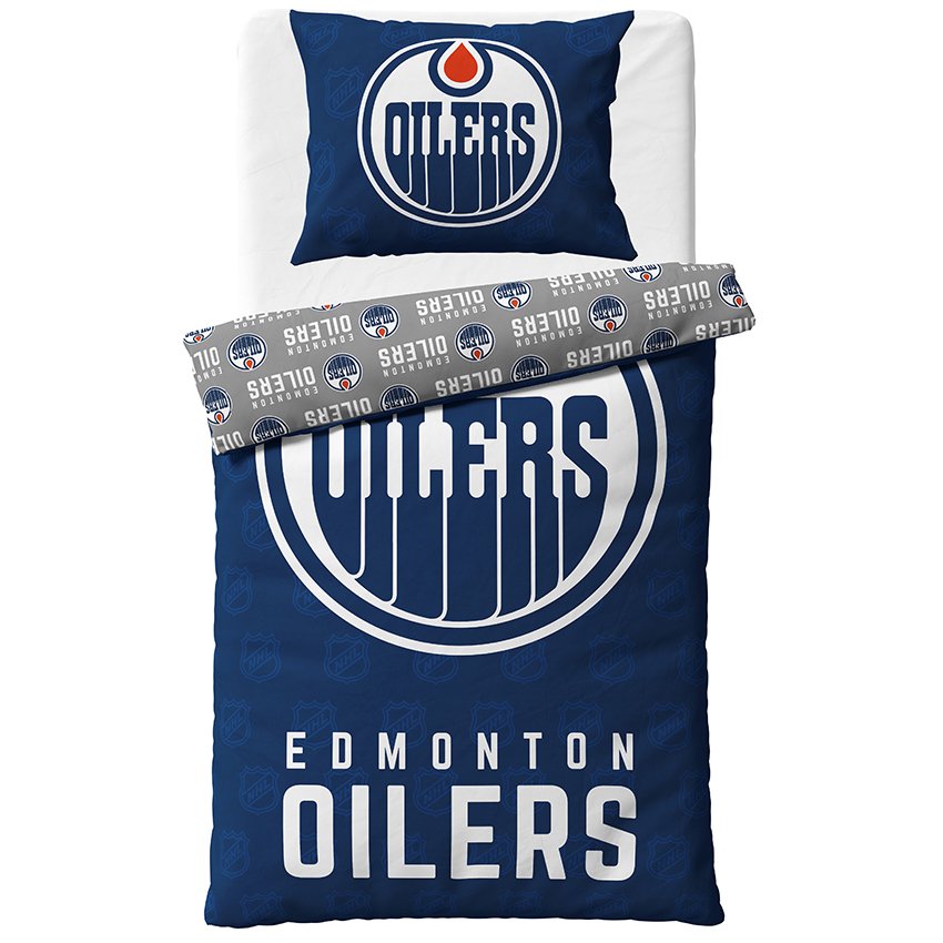 Levně Hokejové povlečení NHL Edmonton Oilers Shields Velikost: 140x200 + 70x90 cm