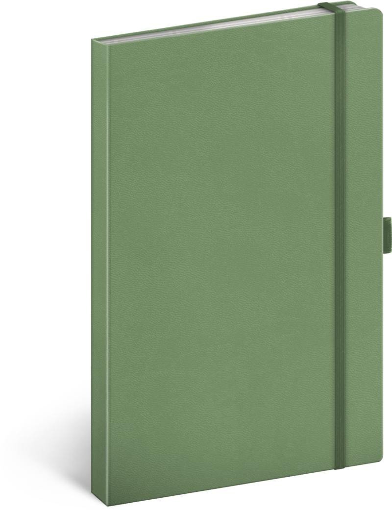 Levně Notes Zelený, tečkovaný, 13 × 21 cm