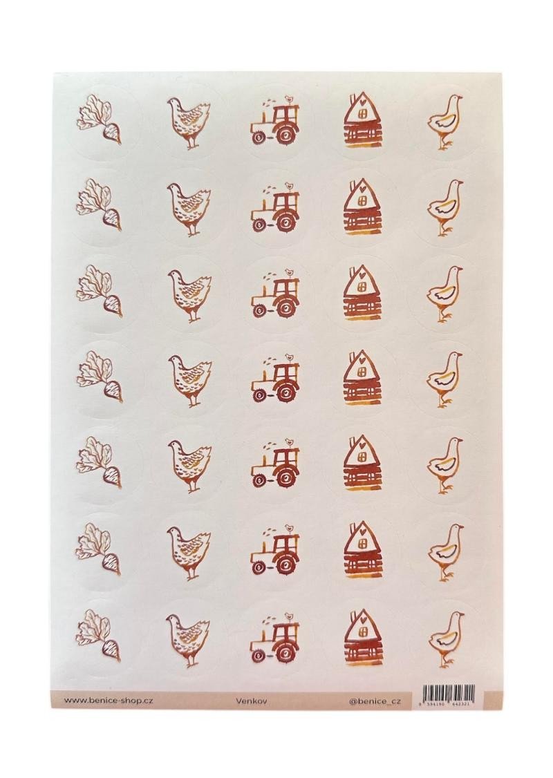 Product detail of Be Nice Samolepky - Venkov