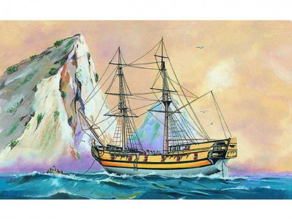 Levně Model Black Falcon Pirátská loď 1:120 24,7x27,6cm v krabici 34x19x5,5cm