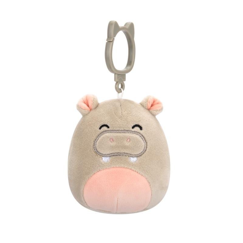 Levně Squishmallows Klíčenka Hroch s růžovým bříškem Harrison