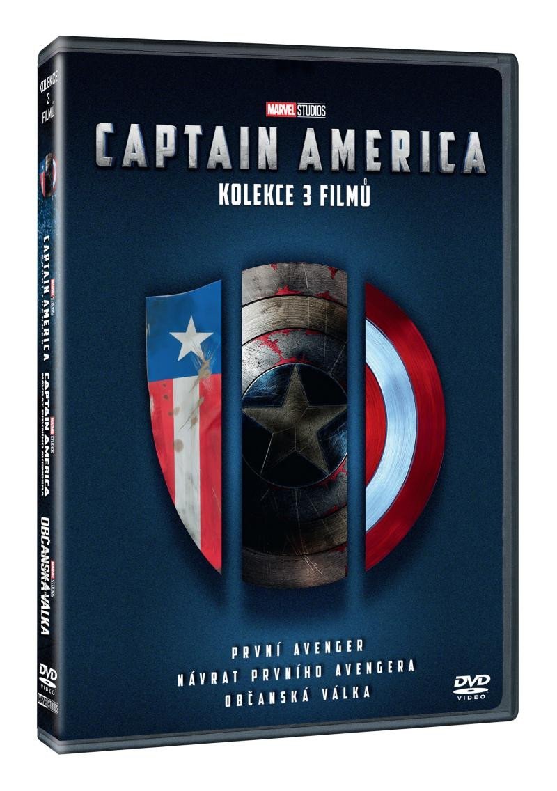 Levně Captain America - kolekce 1.-3. (3DVD)