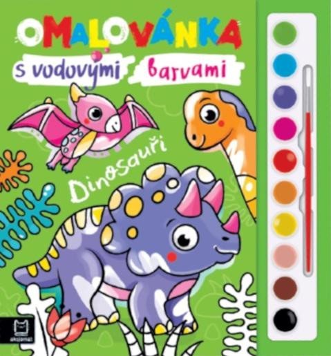 Levně Omalovánka s vodovými barvami Dinosauři - Anna Podgórska